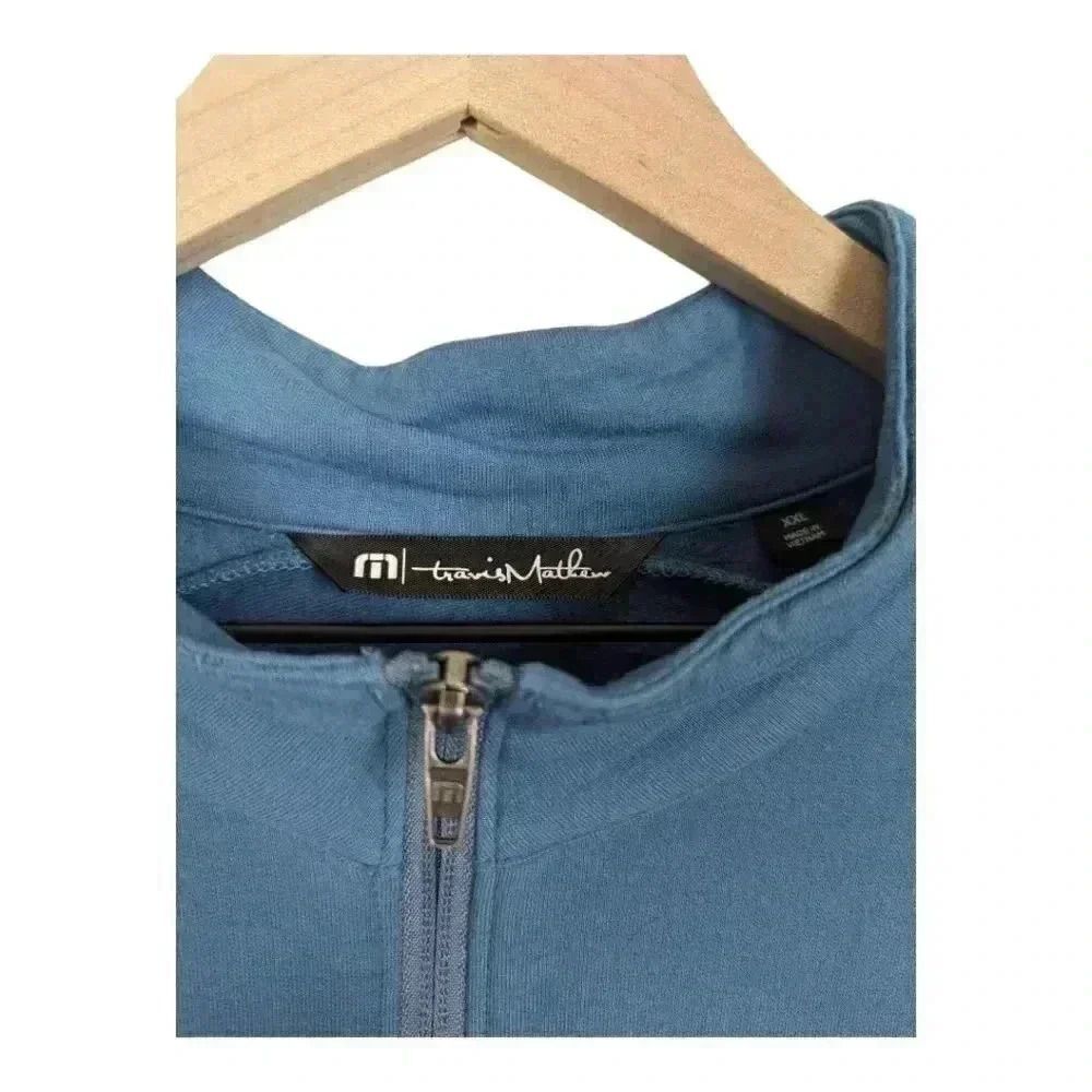 Travis Mathew Golf Quarter Zip Pullover, Blue, Mens XXL - Picture 10 of 12